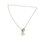 Pre-owned Silver necklaces Hermès Vintage , Gray , Dames