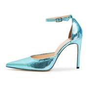 Luxe hoge hakken pumps - Blauw Cesare Gaspari , Blue , Dames