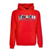 Rode hoodie met aangepaste logoprint Thrasher , Red , Heren