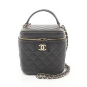 Pre-owned Leather chanel-bags Chanel Vintage , Black , Dames