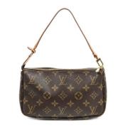 Pre-owned Canvas handbags Louis Vuitton Vintage , Brown , Dames