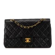 Pre-owned Leather chanel-bags Chanel Vintage , Black , Dames