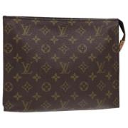 Pre-owned Canvas pouches Louis Vuitton Vintage , Brown , Dames