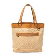 Pre-owned Canvas handbags Louis Vuitton Vintage , Beige , Dames