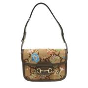 Pre-owned Canvas gucci-bags Gucci Vintage , Beige , Dames