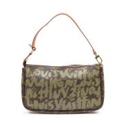 Pre-owned Canvas handbags Louis Vuitton Vintage , Brown , Dames