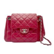 Pre-owned Leather chanel-bags Chanel Vintage , Red , Dames