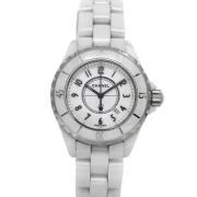 Pre-owned Stainless Steel watches Chanel Vintage , White , Dames