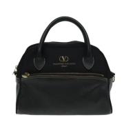 Pre-owned Leather handbags Valentino Vintage , Black , Dames