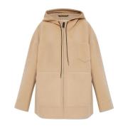 Wollen jas met capuchon Marni , Beige , Dames