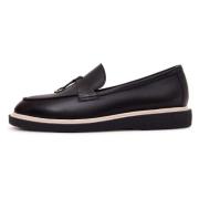 Suede Slip-On Loafers - Black Cesare Gaspari , Black , Dames