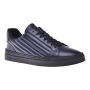 Trainers van gewatteerd leer Baldinini , Blue , Heren