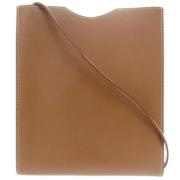 Pre-owned Leather shoulder-bags Hermès Vintage , Brown , Dames