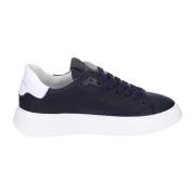 Leren Heren Sneakers Stijlvolle Schoenen Philippe Model , Blue , Heren