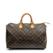 Pre-owned Coated canvas handbags Louis Vuitton Vintage , Brown , Dames