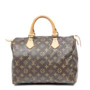 Pre-owned Coated canvas handbags Louis Vuitton Vintage , Brown , Dames