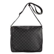 Pre-owned Canvas handbags Louis Vuitton Vintage , Black , Dames