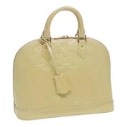 Pre-owned Leather handbags Louis Vuitton Vintage , Beige , Dames