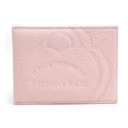 Pre-owned Leather wallets Tiffany & Co. Pre-owned , Pink , Dames