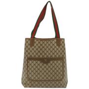 Pre-owned Canvas gucci-bags Gucci Vintage , Brown , Dames