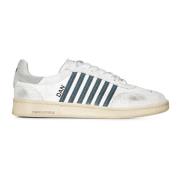 Witte Sneakers met Esdoornblad Logo Dsquared2 , White , Heren