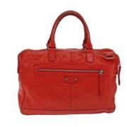 Pre-owned Leather balenciaga-bags Balenciaga Vintage , Red , Dames