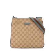 Pre-owned Fabric crossbody-bags Gucci Vintage , Brown , Dames