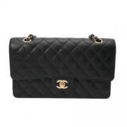 Pre-owned Leather chanel-bags Chanel Vintage , Black , Dames