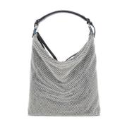 Tas met strass versiering in zilverkleur Benedetta Bruzziches , Gray ,...