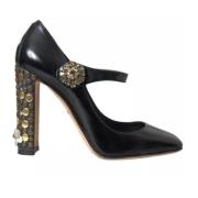 Kristalversierde Mary Jane Pumps Dolce & Gabbana , Black , Dames