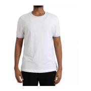 Witte Katoenen Ronde Hals T-shirt Dolce & Gabbana , White , Heren