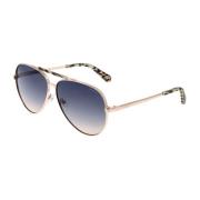 Roségouden Aviator Zonnebril met Gradiënt Lenzen Guess , Pink , Dames