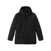 Arctic Stretch donsparka in zwart Woolrich , Black , Heren