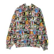 Lichtgewicht hoodie met all-over print Iuter , Multicolor , Heren