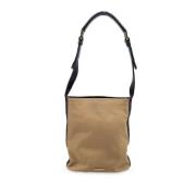 Pre-owned Canvas gucci-bags Gucci Vintage , Beige , Dames