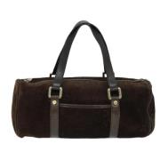 Pre-owned Suede handbags Celine Vintage , Brown , Dames