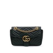 Pre-owned Leather crossbody-bags Gucci Vintage , Black , Dames