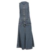 Pre-owned Cotton dresses Chloé Pre-owned , Blue , Dames