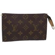 Pre-owned Canvas pouches Louis Vuitton Vintage , Brown , Dames