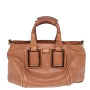 Pre-owned Leather handbags Chloé Pre-owned , Beige , Dames