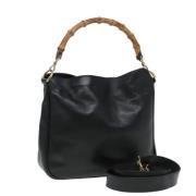 Pre-owned Leather gucci-bags Gucci Vintage , Black , Dames