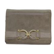 Pre-owned Leather crossbody-bags Salvatore Ferragamo Pre-owned , Gray ...