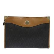 Pre-owned Canvas clutches Dior Vintage , Brown , Dames