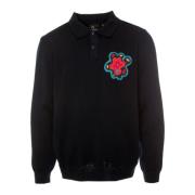 Bloemen lange mouw poloshirt by Parra , Blue , Heren