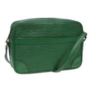 Pre-owned Leather louis-vuitton-bags Louis Vuitton Vintage , Green , D...