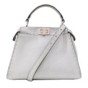 Pre-owned Leather fendi-bags Fendi Vintage , Gray , Dames