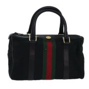 Pre-owned Canvas travel-bags Gucci Vintage , Black , Dames