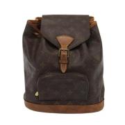 Pre-owned Canvas backpacks Louis Vuitton Vintage , Brown , Dames