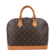 Pre-owned Leather handbags Louis Vuitton Vintage , Brown , Dames