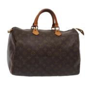 Pre-owned Canvas handbags Louis Vuitton Vintage , Brown , Dames